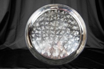 18-inch Round Tray, Stainless